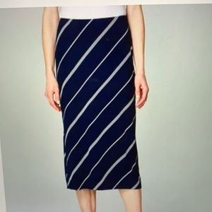 J jill striped skirt-NWT